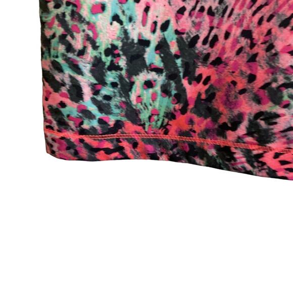 ADIDAS Youth Girls Tank Top Medium (10-12) Multicolored Animal Print Twist Back - Picture 10 of 11